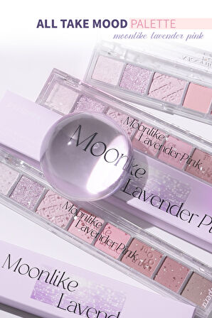 Mat, Işıltılı ve Simli Far Paleti Peripera All Take Mood Palette (09 Moonlike Lavender Pink)