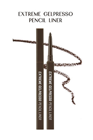 Suya Dayanıklı, Gün Boyu Kalıcı Kalem Eyeliner Clio Extreme Gelpresso Pencil Liner (01 Black Brown)