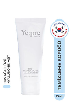 Birch Hyaluron Calming Foam Yüz Temizleme Jeli Nemlendirici Huş Ağacı Özü Hyaluronic Acid Kore 100ml