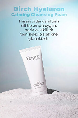 Birch Hyaluron Calming Foam Yüz Temizleme Jeli Nemlendirici Huş Ağacı Özü Hyaluronic Acid Kore 100ml