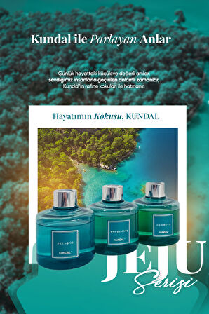 KUNDAL Jeju Serisi Parfüm Difüzörü KUNDAL Perfume Diffuser Jeju Edition 200ml 3Adet