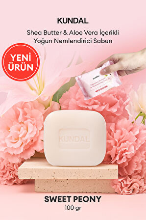 Yoğun Nemlendirici Sabun KUNDAL Signature Perfume & Moisturizing Soap (Sweet Peony) 100gr
