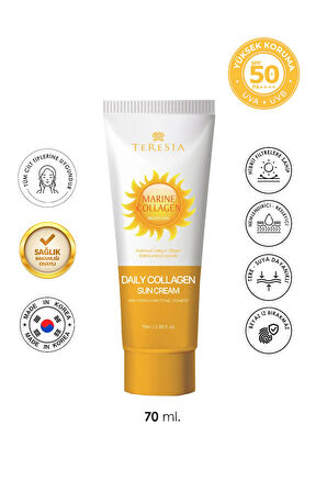 Aydınlatıcı & Kırışıklık Karşıtı Güneş Kremi – Günlük Kullanıma Uygun, Hafif yapı 70ml