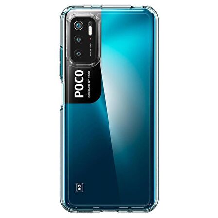 Spigen Redmi Note 10 5G / Poco M3 Pro 5G ile Uyumlu Kılıf Ultra Hybrid Crystal Clear