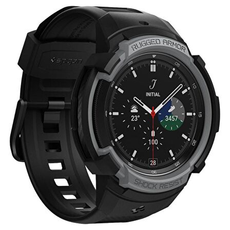 Galaxy Watch 4 Classic (46mm) Kılıf, Spigen Rugged Armor Pro
