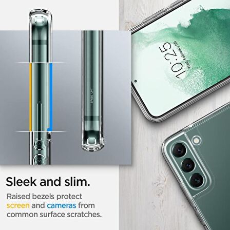 Spigen Galaxy S22 Plus 5G Kılıf, Spigen Ultra Hybrid Crystal Clear