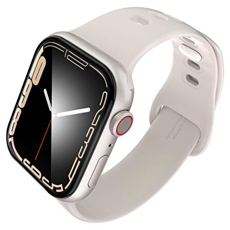 Spigen Apple Watch Serisi (41mm) Uyumlu Ekran Koruyucu Kolay Kurulum, Spigen Pro Flex EZ Fit (2 Adet)