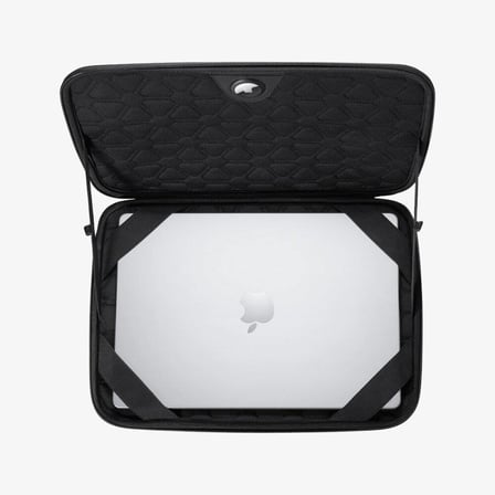 Spigen MacBook Pro 16'' Uyumlu Taşıma Çantası Rugged Armor Pro Pouch Black  AFA04271 - Teşhir