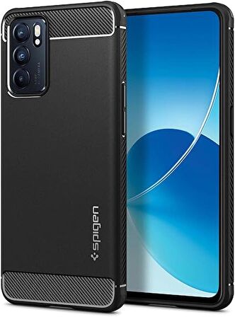 Spigen Oppo Reno6 5G Kılıf Rugged Armor Black - ACS04312