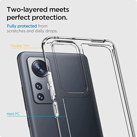 Spigen Xiaomi 12 / 12T Kılıf Ultra Hybrid Crystal Cl