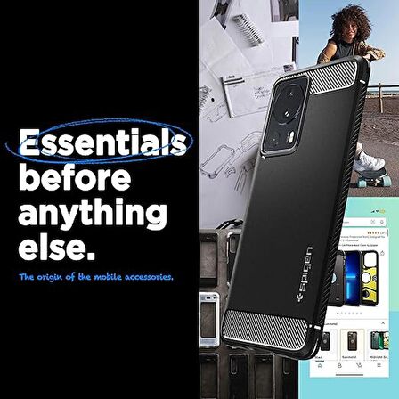 Spigen Xiaomi 12/12X Kılıf Rugged Armor Matte Black - ACS04370