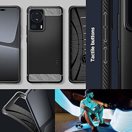 Spigen Xiaomi 12/12X Kılıf Rugged Armor Matte Black - ACS04370