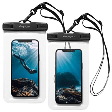 Spigen Aqua Shield WaterProof Universal (Tüm Cihazlarla Uyumlu) IPX8 Sertifikalı Su Geçirmez Kılıf