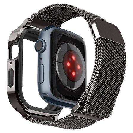 Apple Watch Uyumlu  Serisi (41mm / 40mm) ile Uyumlu Kılıf, Spigen Metal Fit Pro