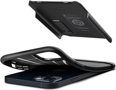 Spigen iPhone 14 Plus ile Uyumlu Kılıf Slim Armor Black