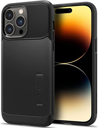 Spigen Apple iPhone 14 Pro Kılıf Slim Armor Black