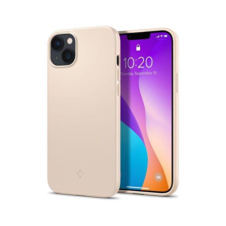 Spigen iPhone 14 Plus Kılıf Thin Fit Sand Beige