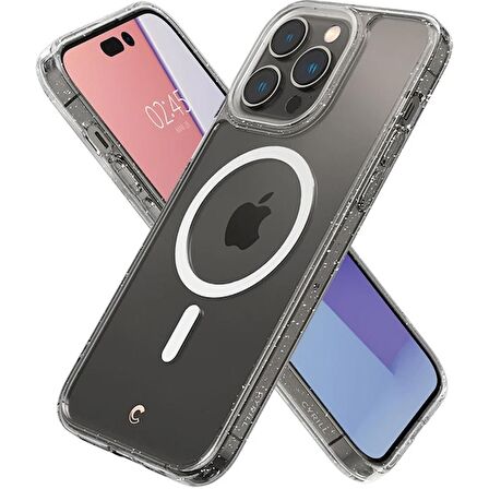 Spigen Ciel by Cyrill Apple iPhone 14 Pro Max Kılıf Shine Mag (Magsafe Uyumlu) Kılıf + Glas.tR Slim Hd (2 Adet) 360* Cam Ekran Koruyucu