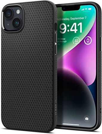 Spigen iPhone 14 Plus Kılıf Liquid Air Matte Black