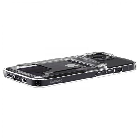 Spigen iPhone 14 Plus ile Uyumlu Kılıf Crystal Slot Wallet Crystal Clear