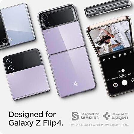 Spigen Samsung Galaxy Z Flip 4 Kılıf Air Skin Crystal Clear - ACS05112