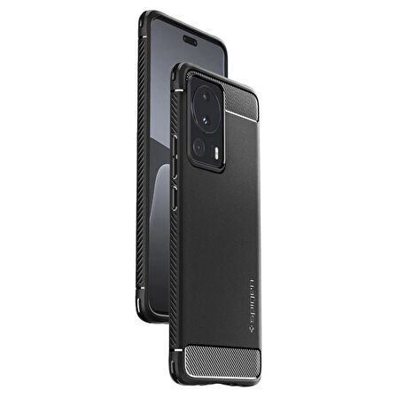 Spigen 13 Lite ile Uyumlu Kılıf Rugged Armor Matte Black