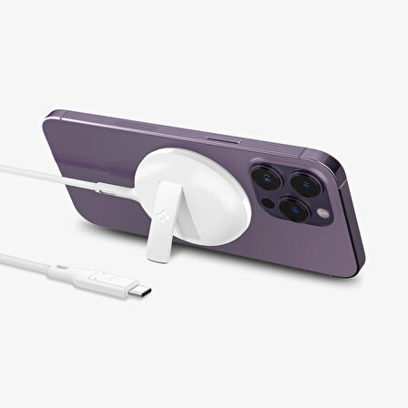 Spigen ArcField Magnetic (MagFit) MagSafe Uyumlu 15W Hızlı Kablosuz Şarj Cihazı iPhone 15 / 14 / 13 / 12 Serisi