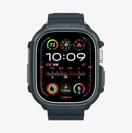 Spigen Apple Watch 49mm Ultra 4/3/2/1 ile Uyumlu Kılıf Rugged Armor - TEŞHİR