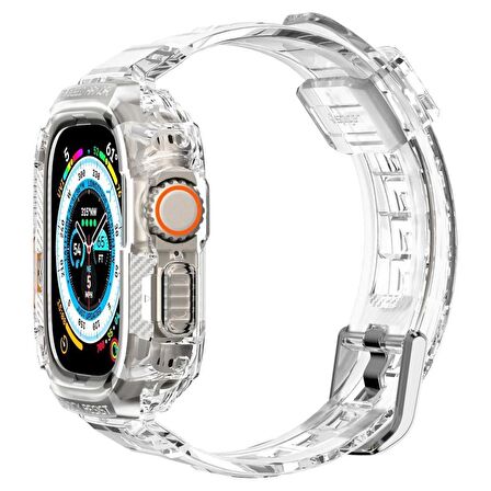 Apple Watch Uyumlu  Ultra (49mm) ile Uyumlu Kılıf & Kayış, Spigen Rugged Armor Pro