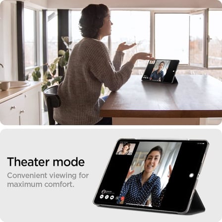 Spigen iPad Pro 11" (2022 / 2021) Uyumlu Kılıf Liquid Air Folio Black ACS05466 - Teşhir