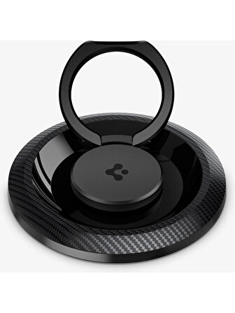 Spigen MagFit O-Mag iPhone için Manyetik Telefon Tutucu MagSafe özellikli Ring Carbon - AMP05505