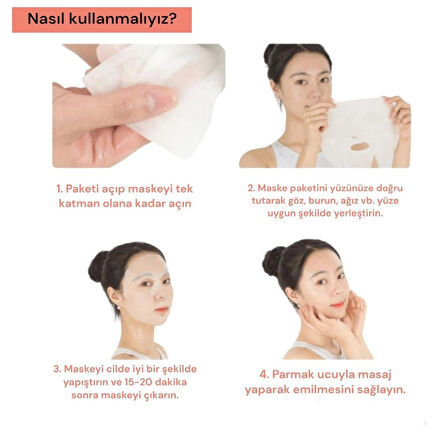 5x Koreden Rokkiss Kolajen Maske-Sıkılaştırma ve Nemlendirme