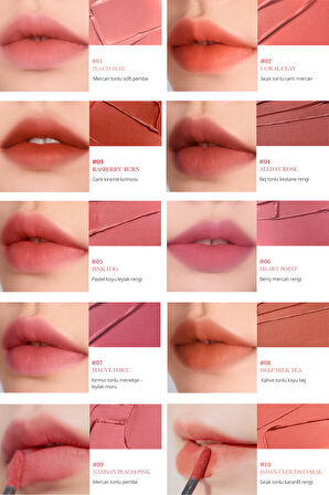 Pürüzsüz ve Kadifemsi Dokulu, Doğal Görünüm Sunan Tint Clio Chiffon Blur Tint (01 Peach Bebe)