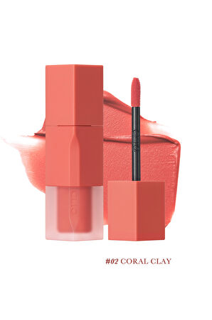 Pürüzsüz ve Kadifemsi Dokulu, Doğal Görünüm Sunan Tint Clio Chiffon Blur Tint (02 Coral Clay)