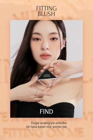 Ciltle Bütünleşen ve Pürüzsüzleştiren, Yumuşak Dokulu Allık MUZIGAE MANSION Fitting Blush (05 Find)