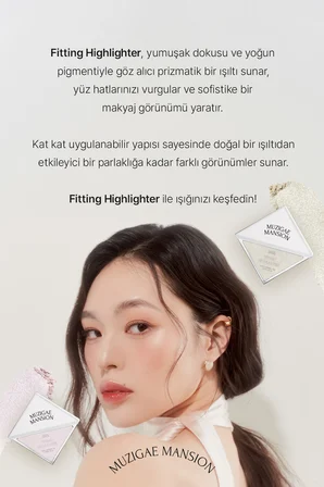 Yumuşak Dokulu, Doğal Görünüm Sunan Aydınlatıcı MUZIGAE MANSION Fitting Highlighter (Gorgeous)