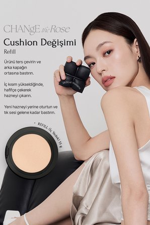Kapatıcı, Mat Bitişli Cushion + Refill MUZIGAE MANSION Sleek Matt Cushion Set (No.19) SPF50+/PA++++