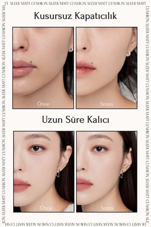 Kapatıcı, Mat Bitişli Cushion + Refill MUZIGAE MANSION Sleek Matt Cushion Set (No.23) SPF50+/PA++++