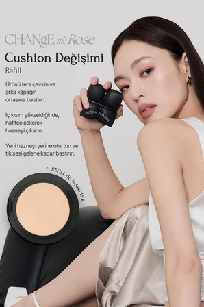 Kapatıcı, Mat Bitişli Cushion + Refill MUZIGAE MANSION Sleek Matt Cushion Set (No.25) SPF50+/PA++++
