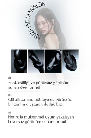 Renkli Dudak Bazı&Tint MUZIGAE MANSION Tie Up Cover Tint (06 Coldish Mauve)