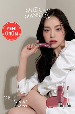 Gül Özlü, Kadife Bitiş Sunan, Nemlendirici ve Kalıcı Tint MUZIGAE MANSION Objet Liquid 012 Symbol