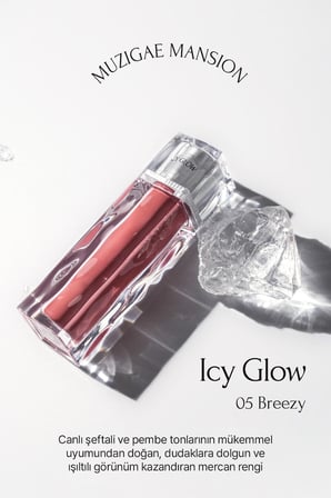 Uzun Süre Parlak Görünüm Sunan Lip Gloss MUZIGAE MANSION Icy Glow (05 Breezy)