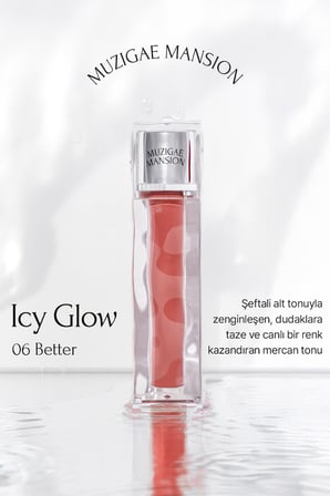 Uzun Süre Parlak Görünüm Sunan Lip Gloss MUZIGAE MANSION Icy Glow (06 Better)