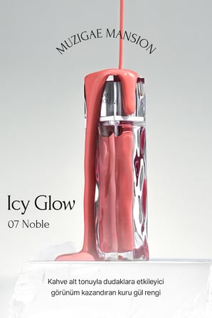 Uzun Süre Parlak Görünüm Sunan Lip Gloss MUZIGAE MANSION Icy Glow (07 Noble)