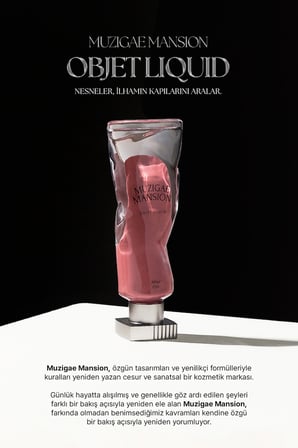 Gül Özlü, Kadife Bitiş Sunan, Nemlendirici ve Kalıcı Tint MUZIGAE MANSION Objet Liquid 025 Whisper