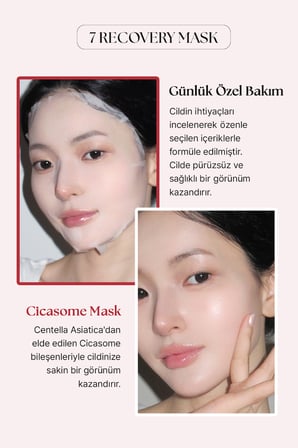 Nemlendirici Cica Özlü Yaprak Maske MUZIGAE MANSION 7 Recovery Maskpack (Cicasome Mask)