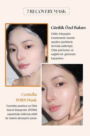 Nemlendirici,Besleyici PDRN&Cica Özlü Maske MUZIGAE MANSION 7 Recovery Maskpack (Centella PDRN Mask)