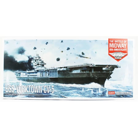 Academy 14229 1/700 USS Yorktown CV-5 Battle of Midway plastik maketi