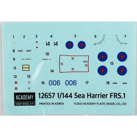 Academy 12657, 1/144 Sea Harrier FRS.1 plastik maketi