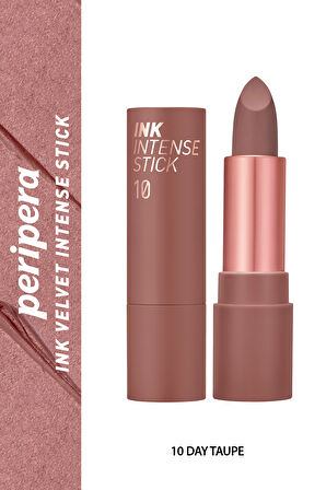Yoğun Renk Pigmentli, Kadife Görünümlü Ruj Peripera Ink Velvet Intense Stick (010 Day Taupe)